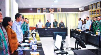 Danrem 043/Gatam Hadiri Rakor Percepatan Optimalisasi Lahan di Lampung