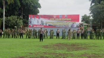 Sebanyak 9066 Anggota Satlinmas Tegal Jaga TPS Pemilu 2019